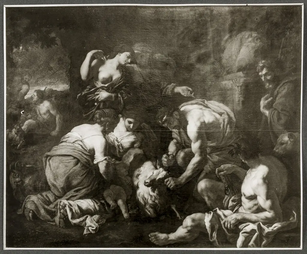 Jupiter Suckling from the Goat Amalthea