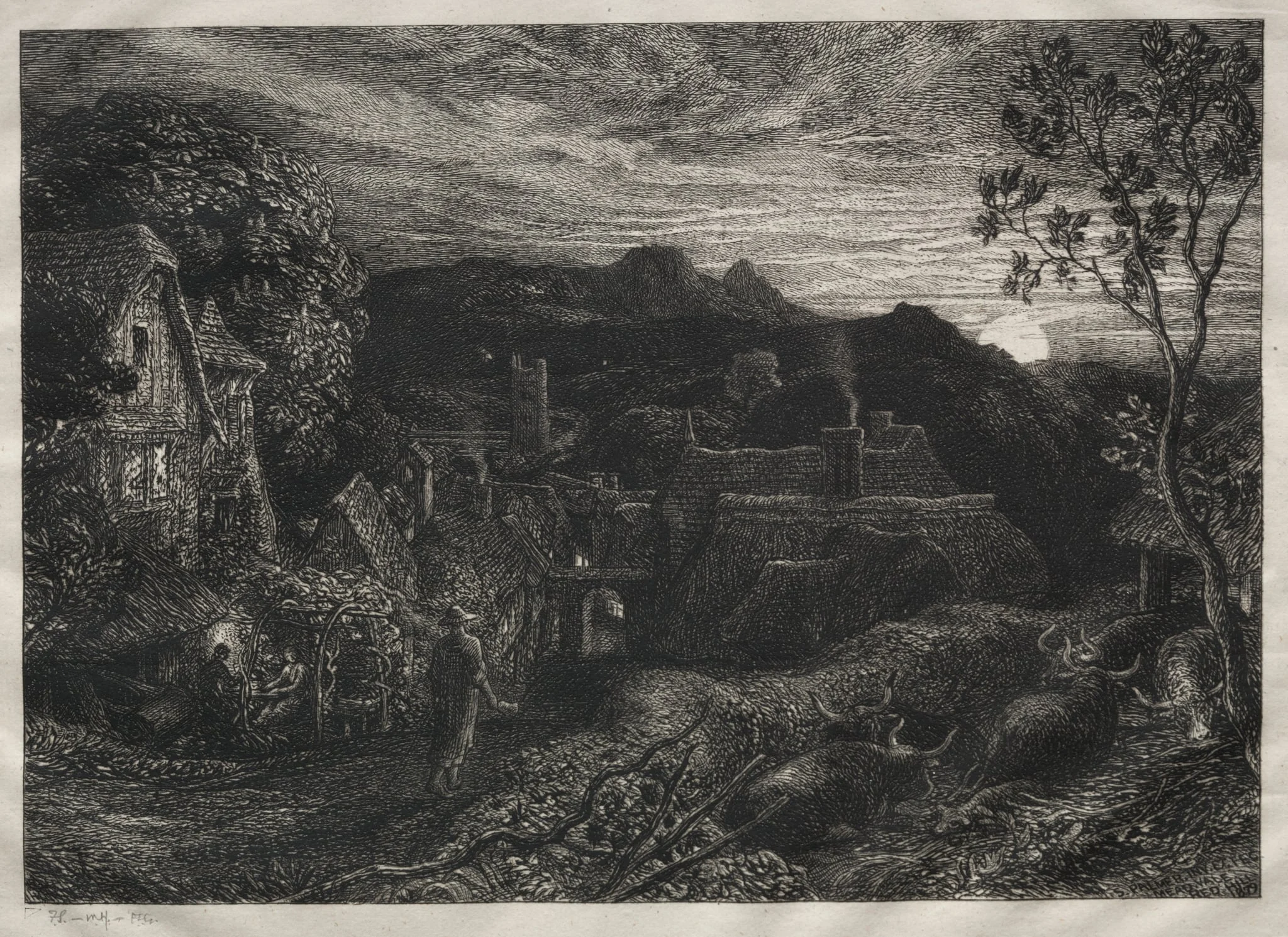 The Bellman, by Samuel Palmer, 1879
