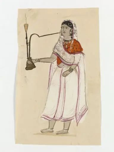 One of five drawings of occupations and types.
