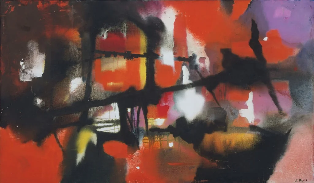 Untitled, by Edmondo Bacci, tempera, 1953