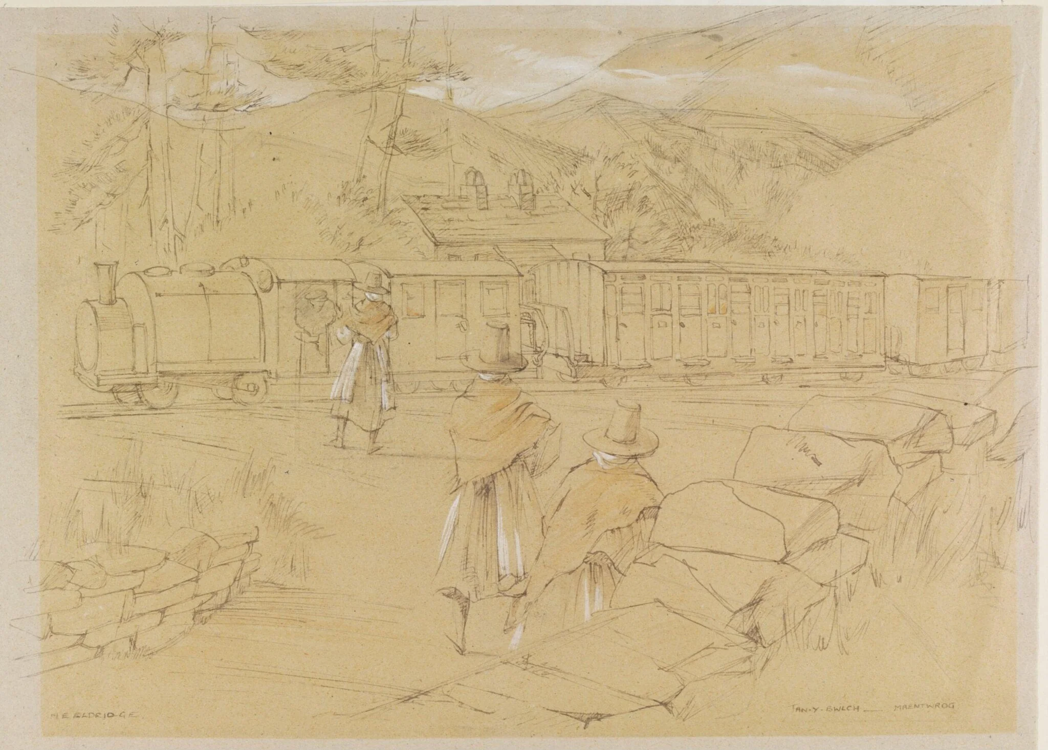 Railway, Tan-y-Bwlch, Maentwrog, Merionethshire