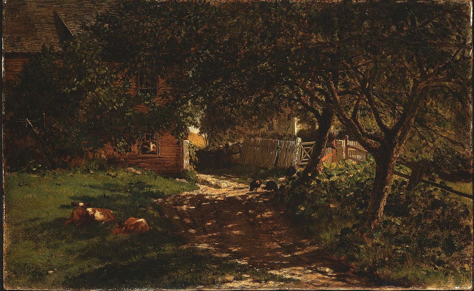 Farmhouse, by Winckworth Allan Gay, oil, 1868