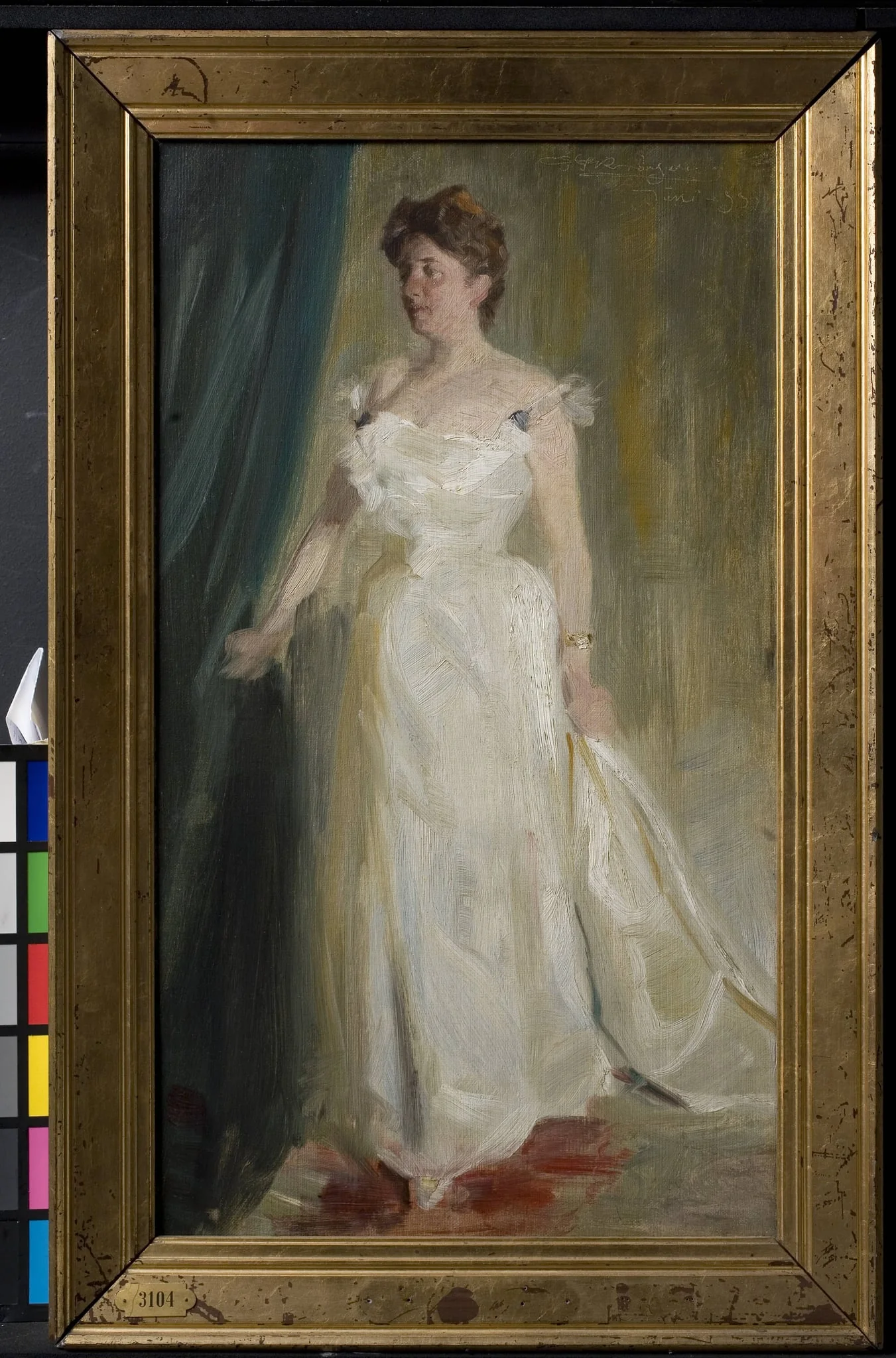 Portræt af lensgrevinde Lillie Suzanne Raben-Levetzau, by Unknown, 1899