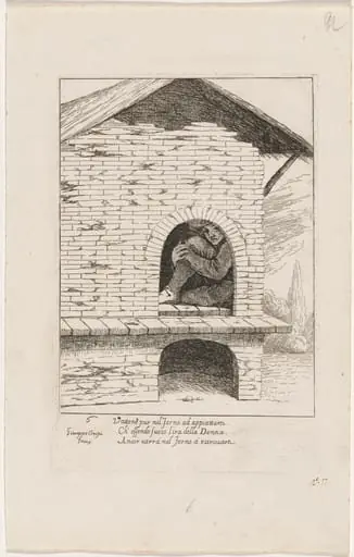 Bertoldo Hiding in a Furnace