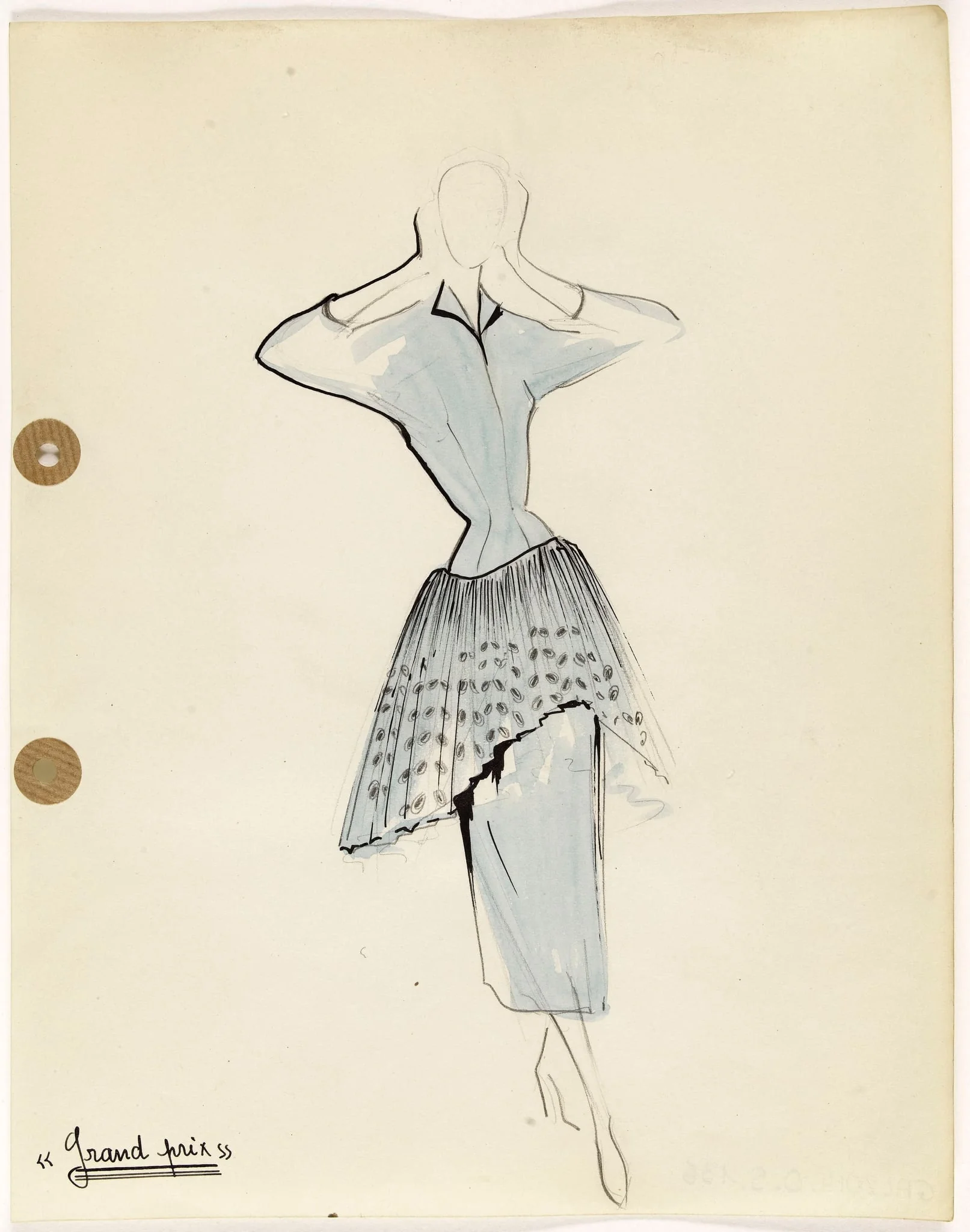 'Grand prix', by Carven, 1949