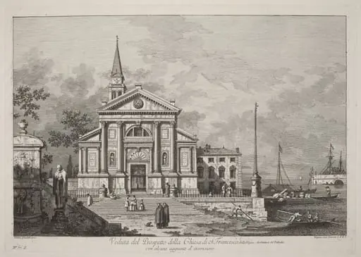 Veduta del Prospetto della Chiesa del S. Francesco