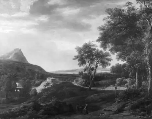 Forest View with Mountains