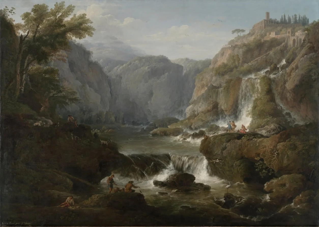 The Waterfalls at Tivoli, by Claude-Joseph Vernet, unspecified, 1737