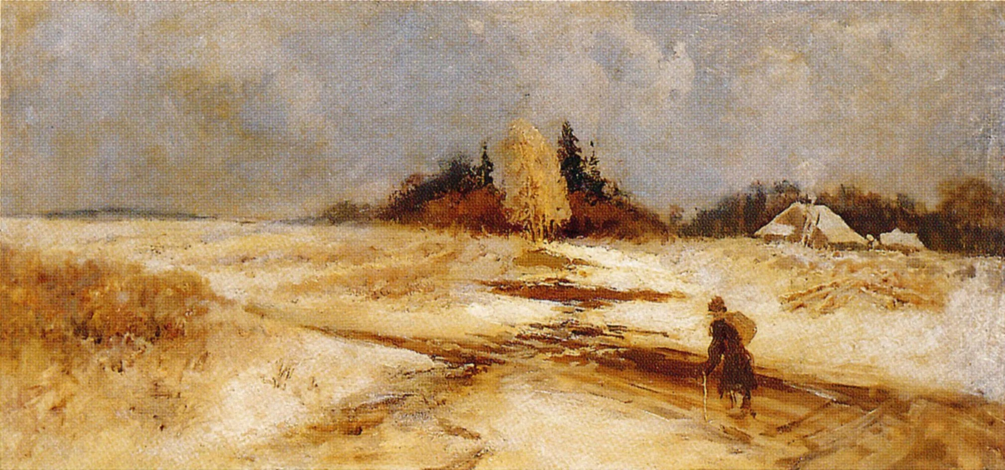 Thaw, by Fyodor Vasilyev, unspecified, 1871