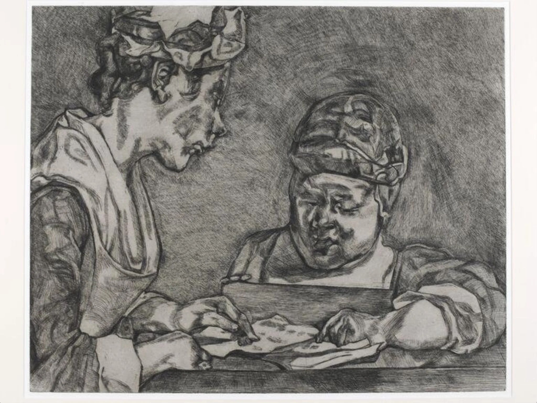 After Chardin, by Lucian Freud, 2000