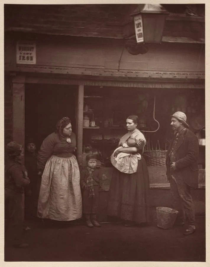 Sufferers from the Floods, by John Thomson, 1877
