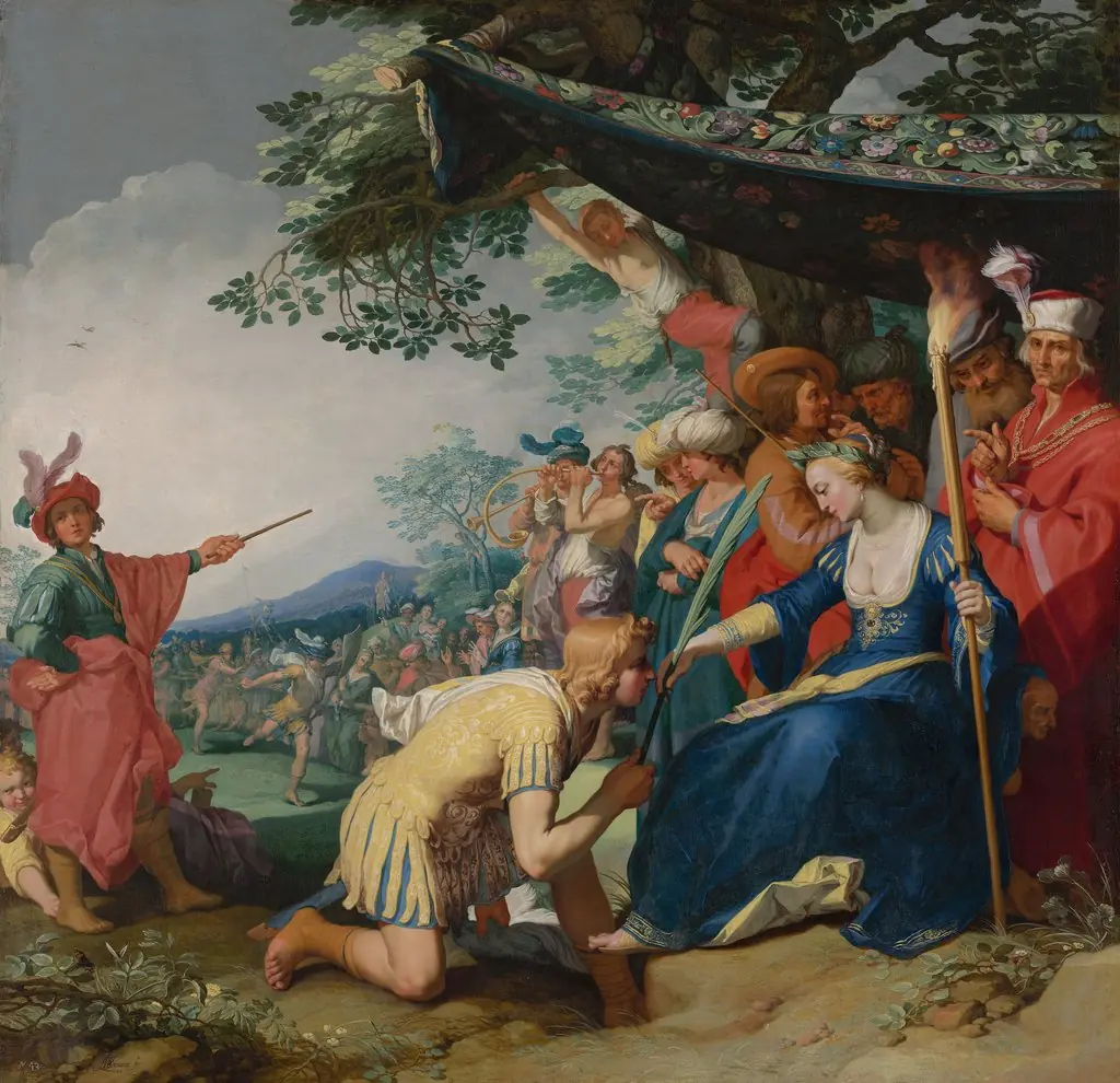 Theagenes receiving the palm of honour from Chariclea