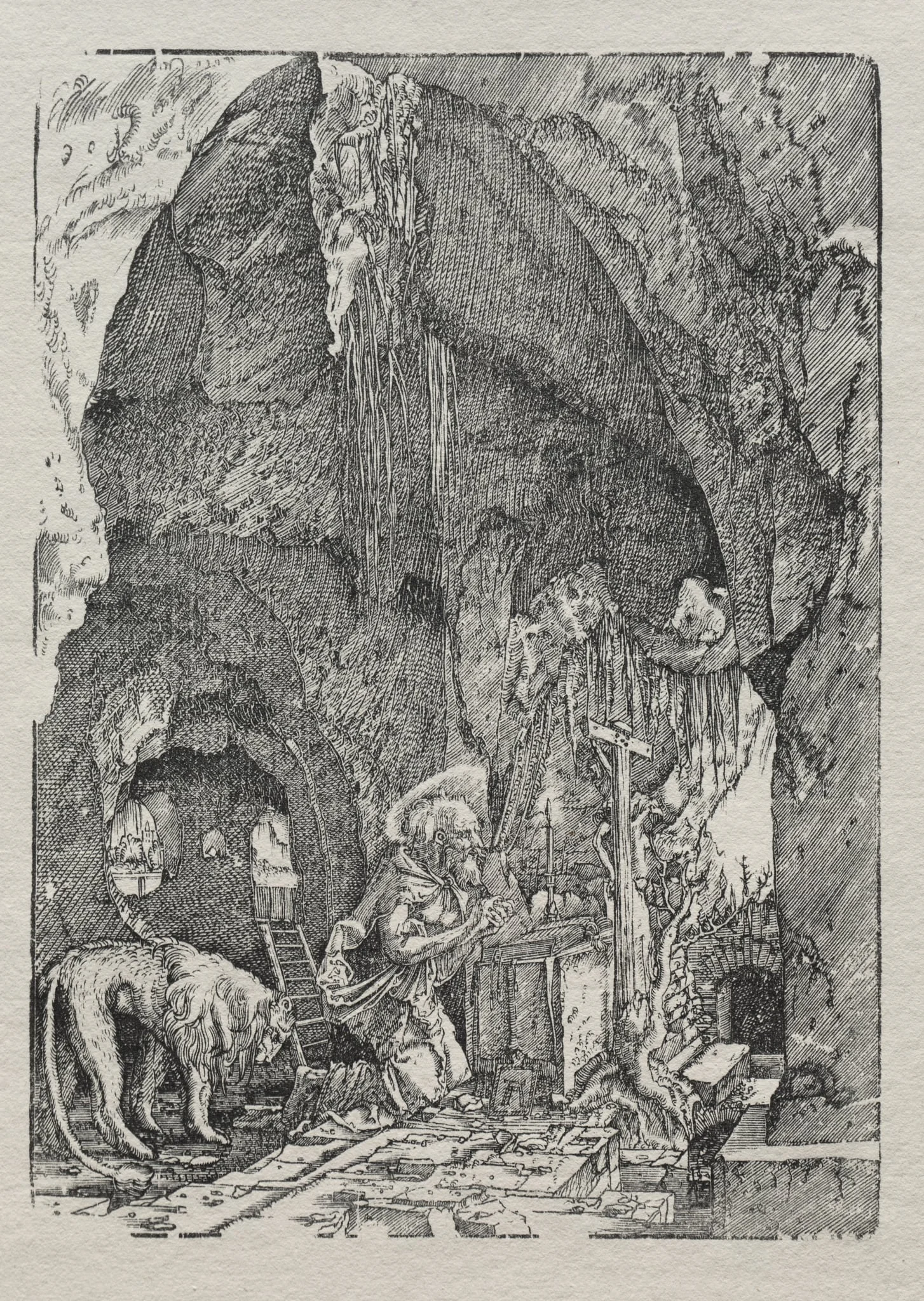 St. Jerome in the Cave, by Albrecht Altdorfer, 1514