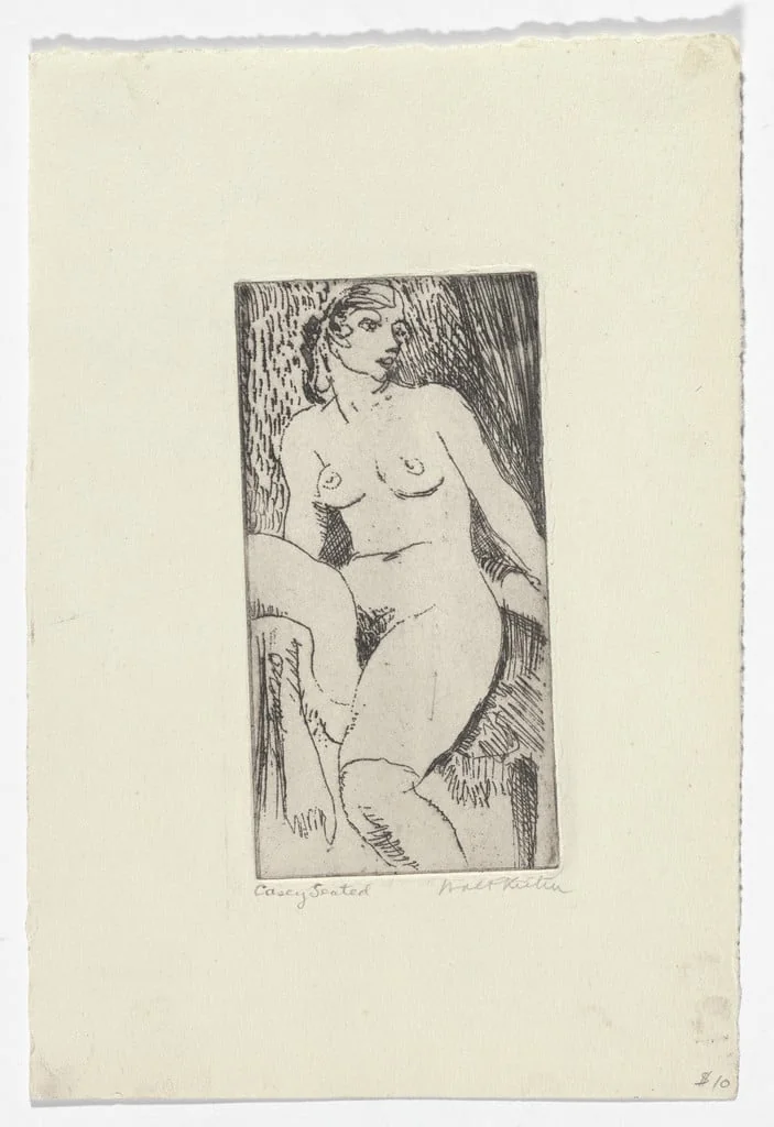 Untitled, by Walt Kuhn, ink, 1915