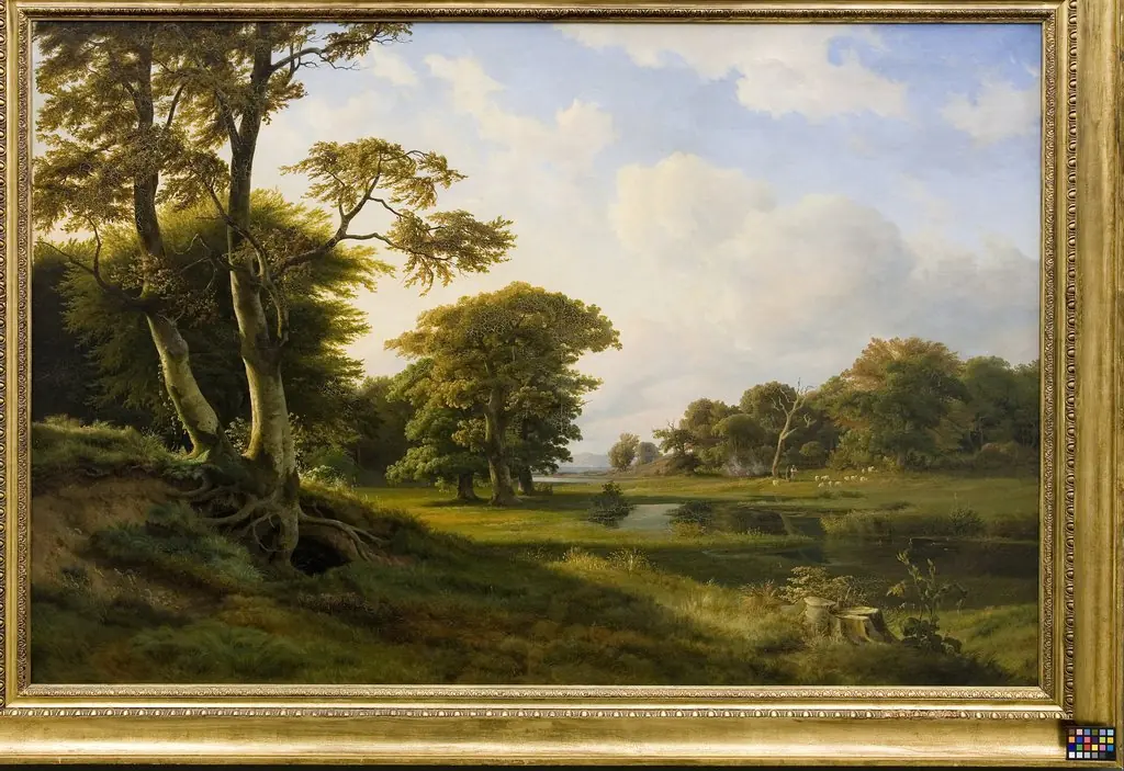 Skovlandskab ved Hellebæk. Efterår