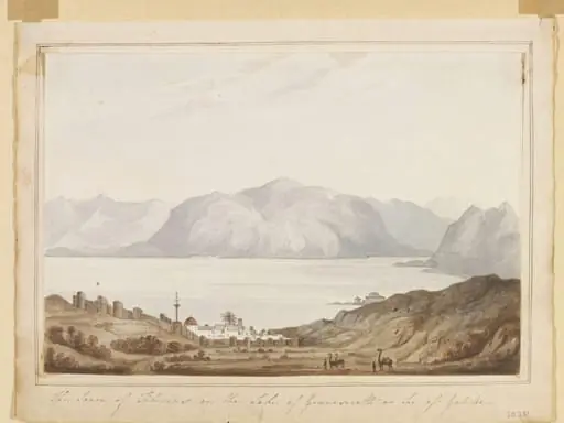 The Town of Tiberias on the Lake of Gennesereth or Sea of Galilee