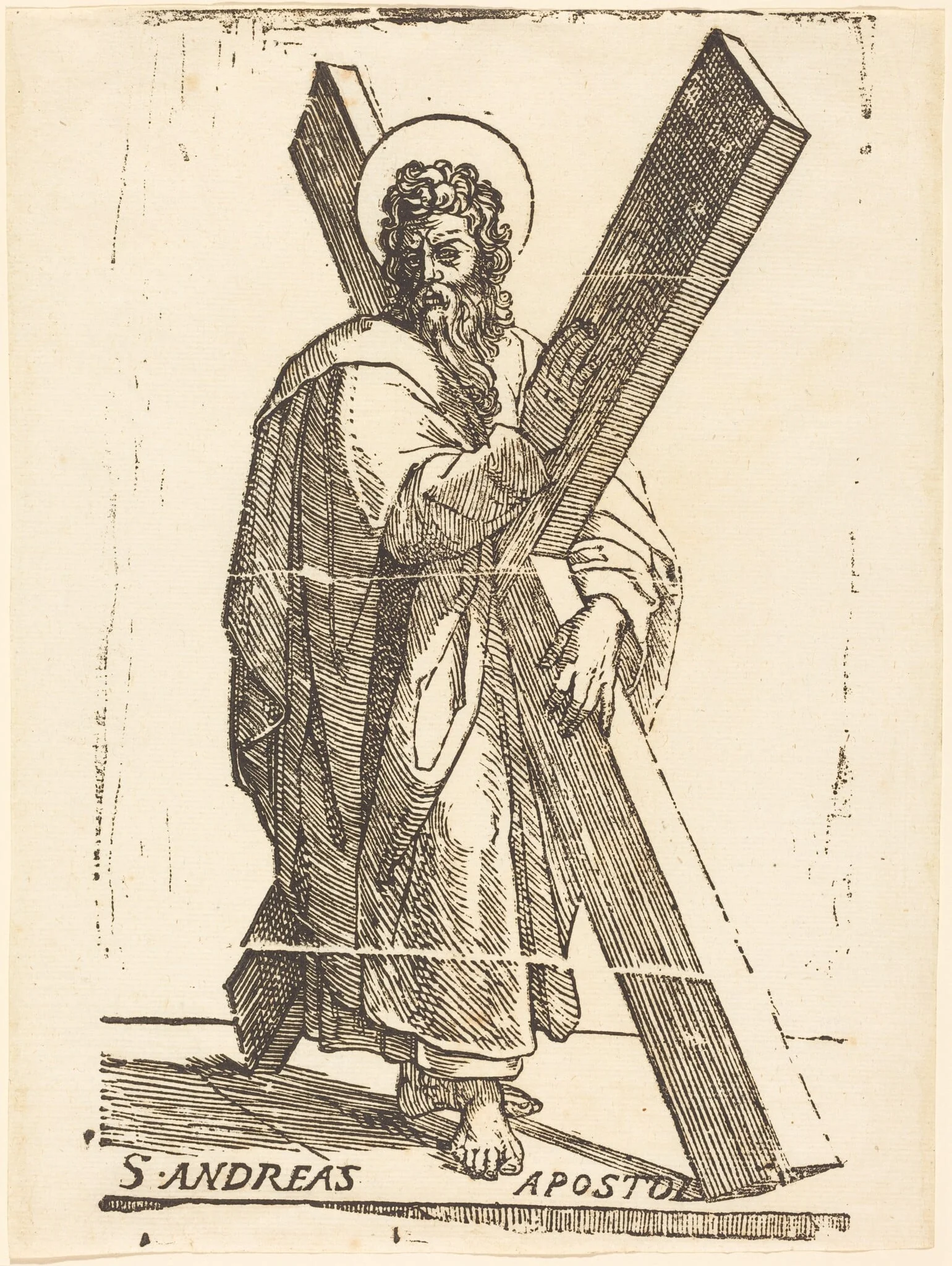 Saint Andrew, by Italian 16th Century, ink, 1626