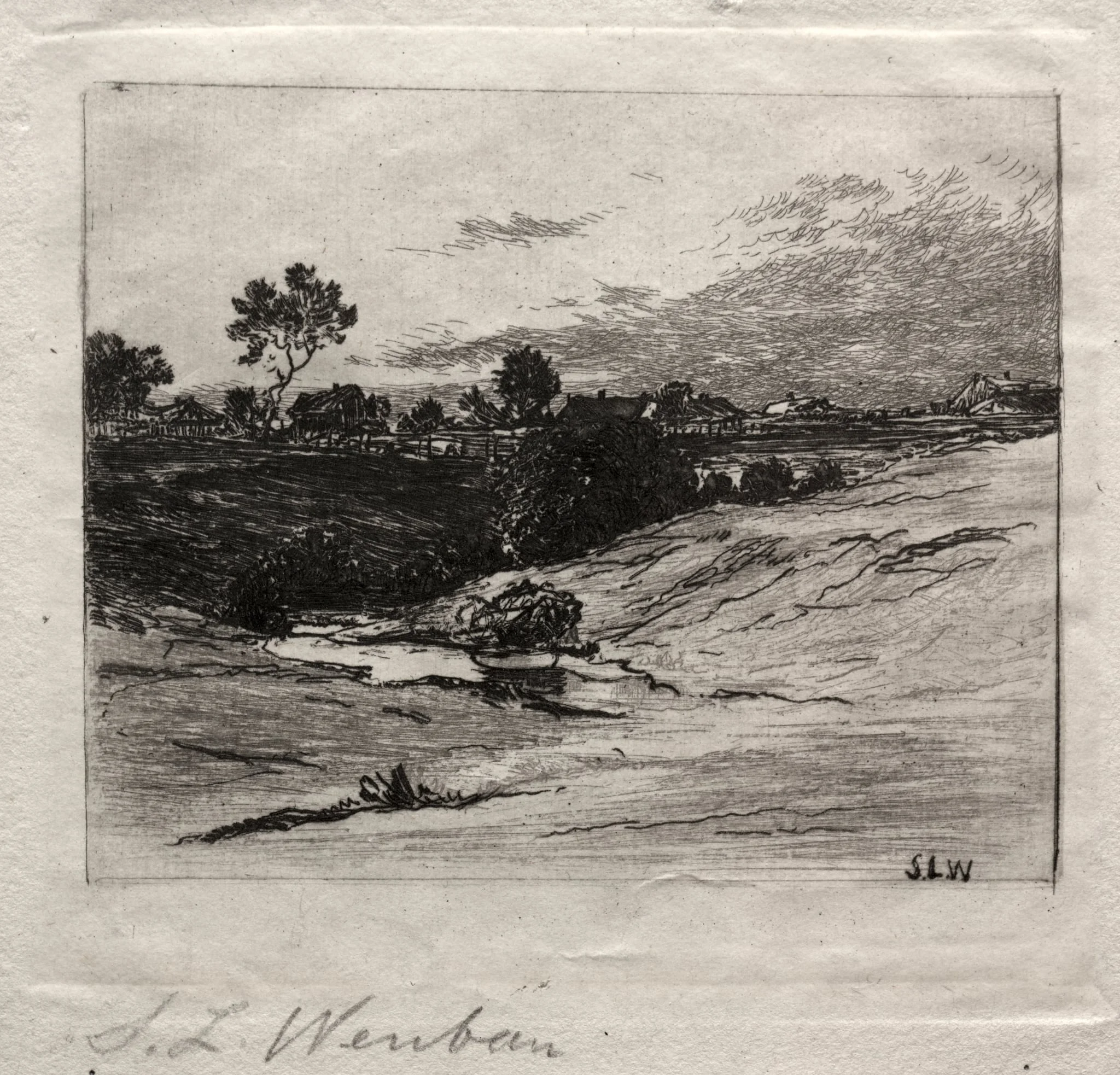 Landscape, by Sion Longley Wenban, 1884