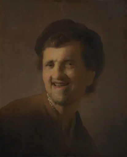 Lachende jongeman
