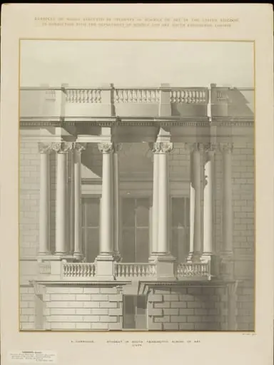 Measured elevation of the west side of Grosvenor House