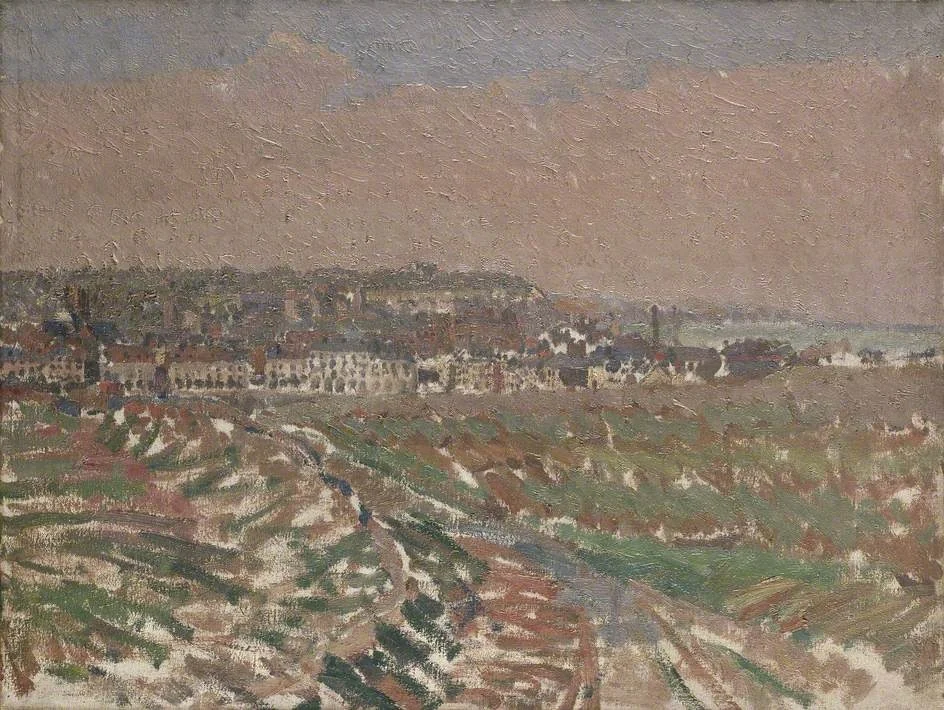 Dieppe from the West, by Harold Gilman, oil, 1910
