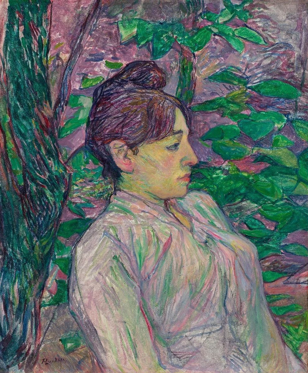 Sous la verdure, by Henri de Toulouse-Lautrec, oil, 1896