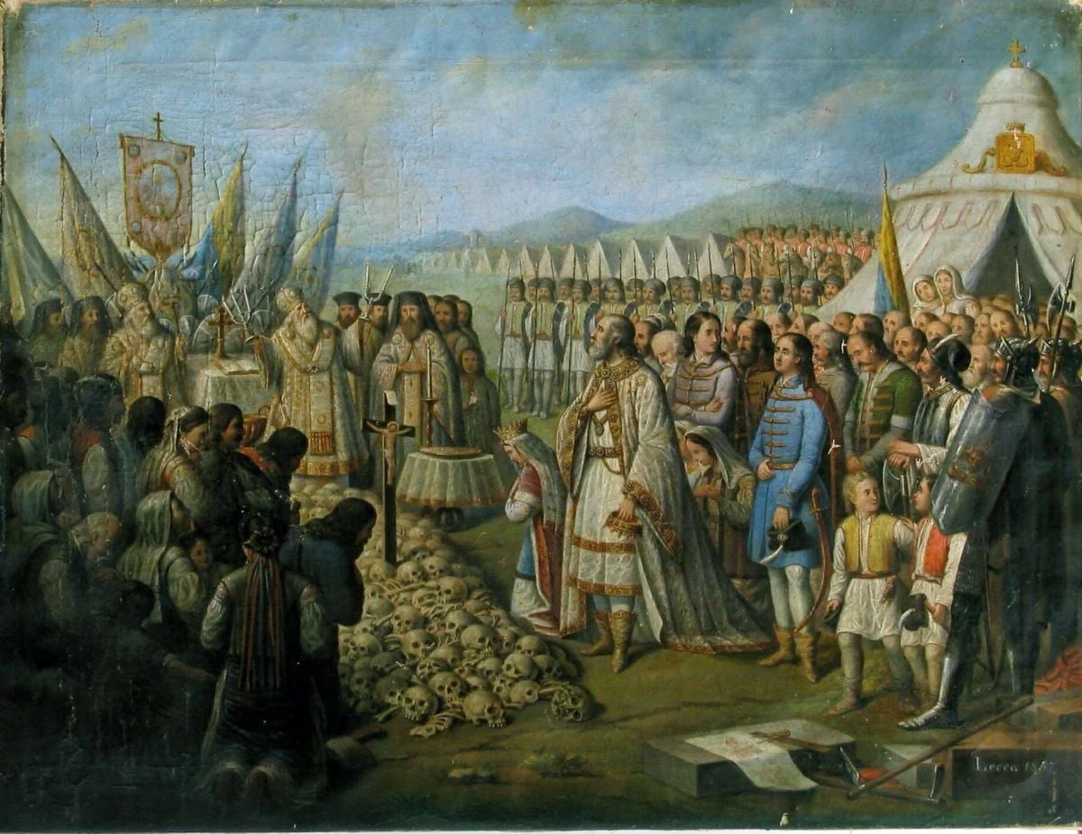 Panahida de la Războieni, by Constantin Lecca, unspecified, 1857