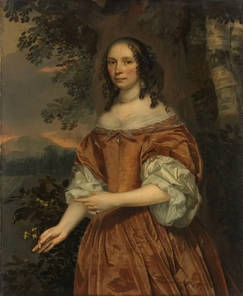 Portrait of Maria de Witte Françoisdr (b 1616). Wife of Johan van Beaumont