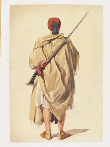 Soldier, back view