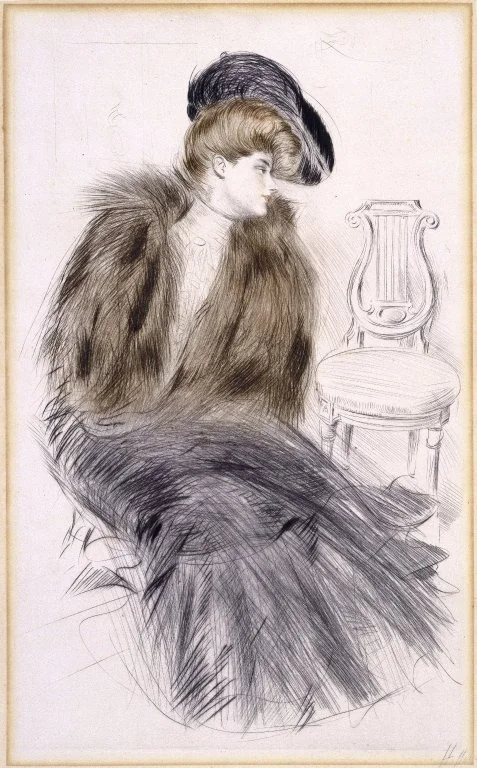 Woman Seated, by Paul César Helleu, unspecified, 1898