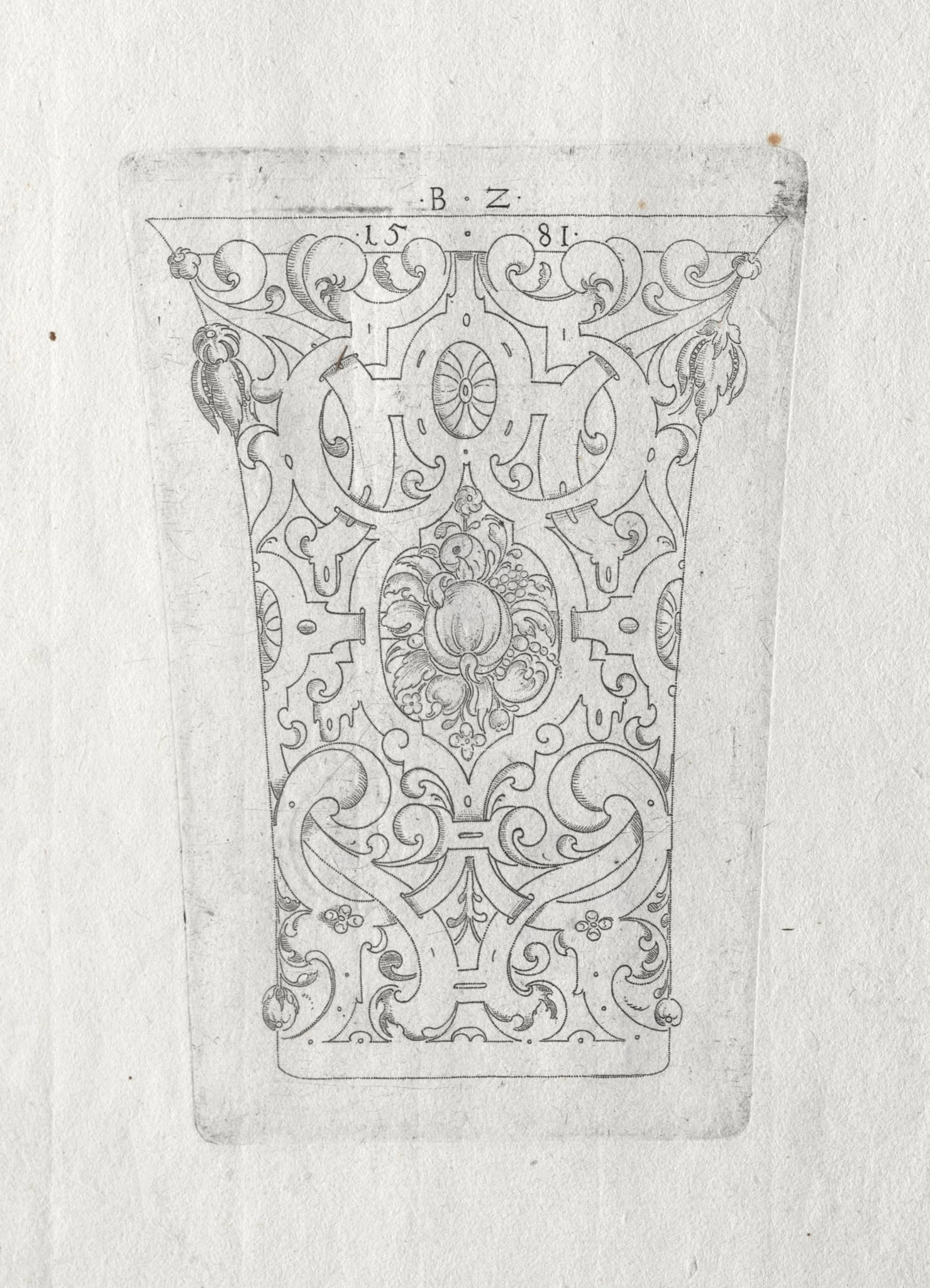 Ornamental Beaker, by Bernhard Zan, 1581