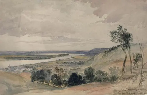 View from Drachenfels looking towards Bonne-Rhine