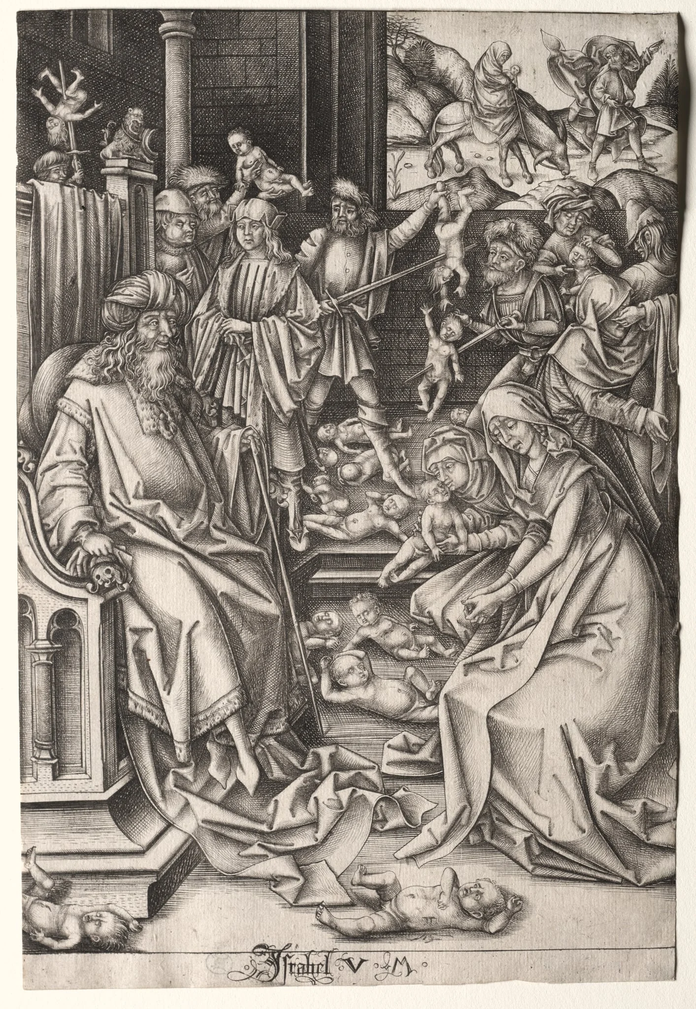 The Life of the Virgin:  The Massacre of the Innocents, by Israhel van Meckenem, 1495