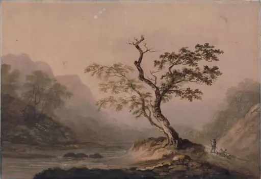 Landscape with river and mountains