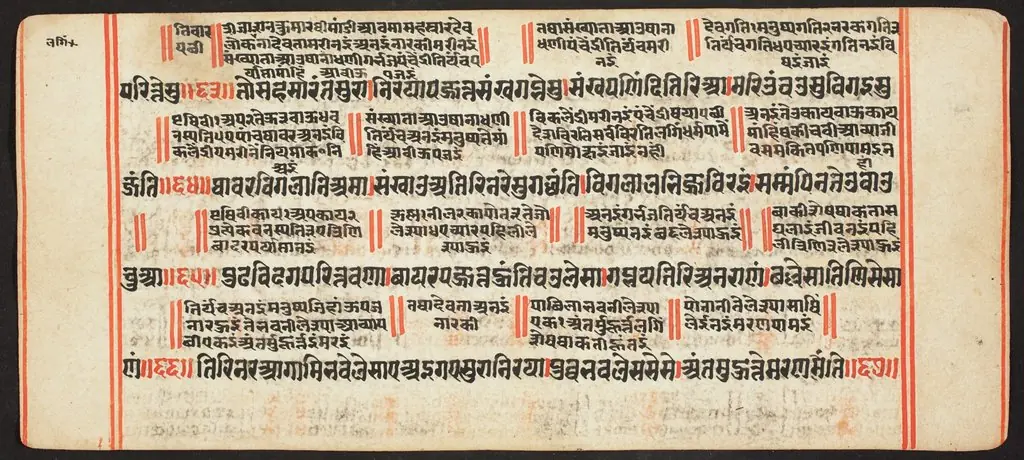 Tantric Manuscript, "Sangrahani Sutra"