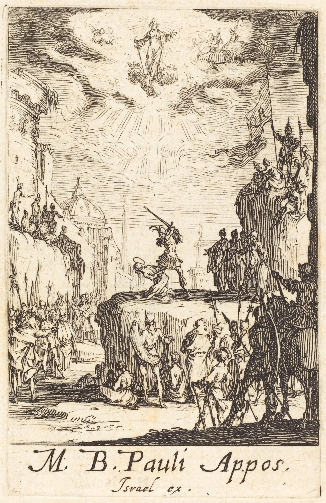 The Martyrdom of Saint Paul, by Jacques Callot, ink, 1634