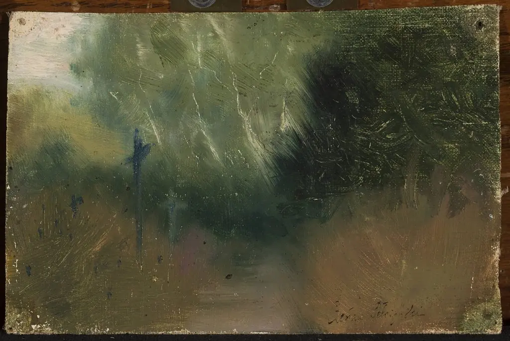 Graveyard at dusk