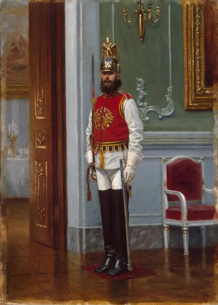 Sentry of the Life-Guards Horse Regiment in the Winter Palace