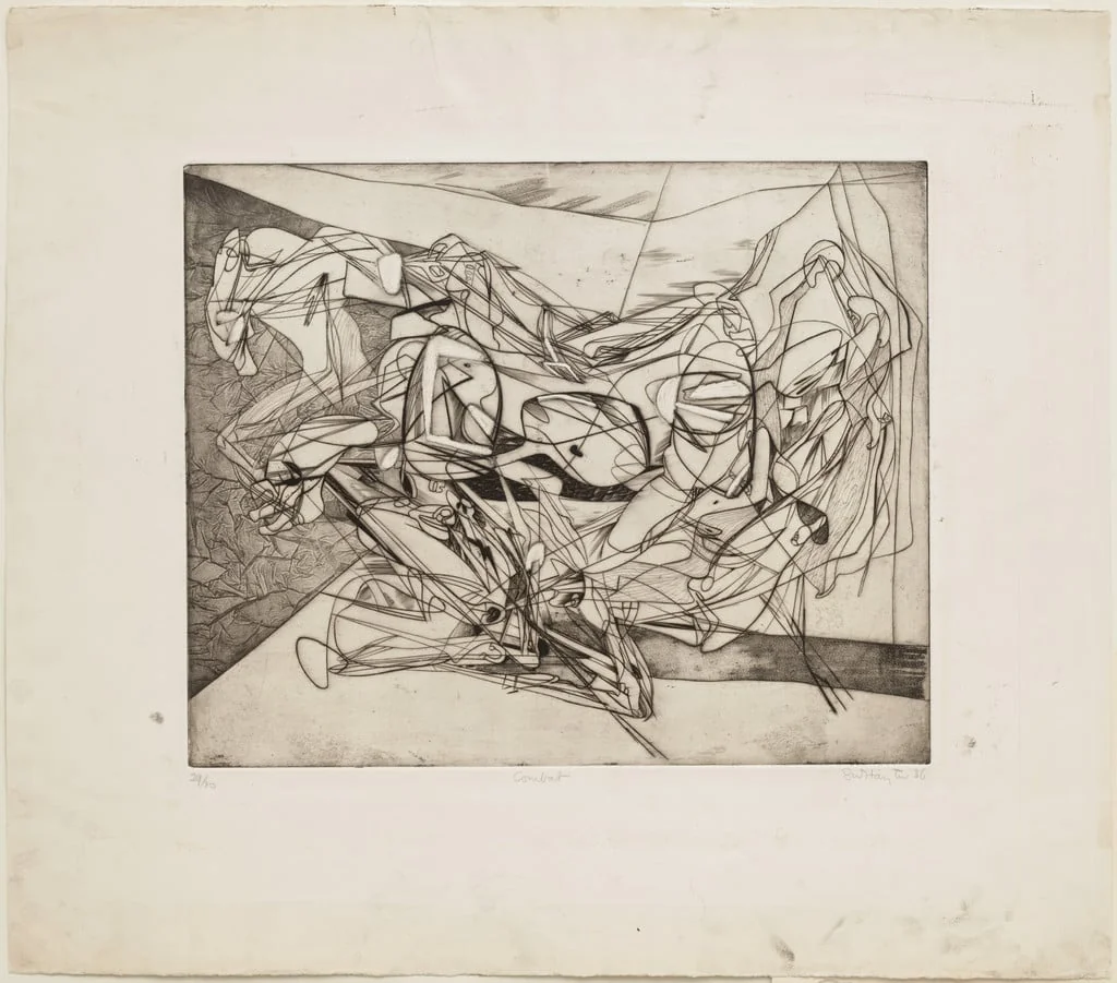Untitled, by Stanley William Hayter, ink, 1936