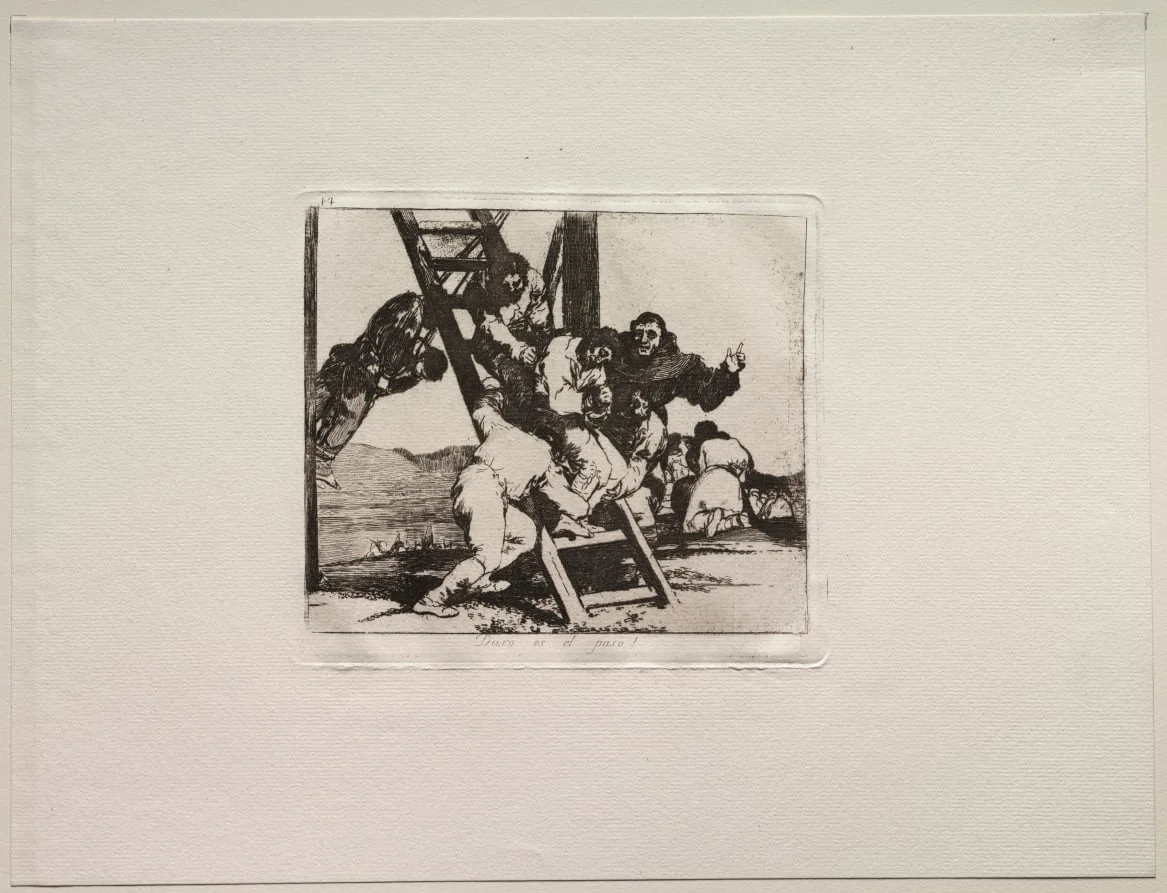 The Horrors of War:  It's a Hard Step!, by Francisco Goya, 1815