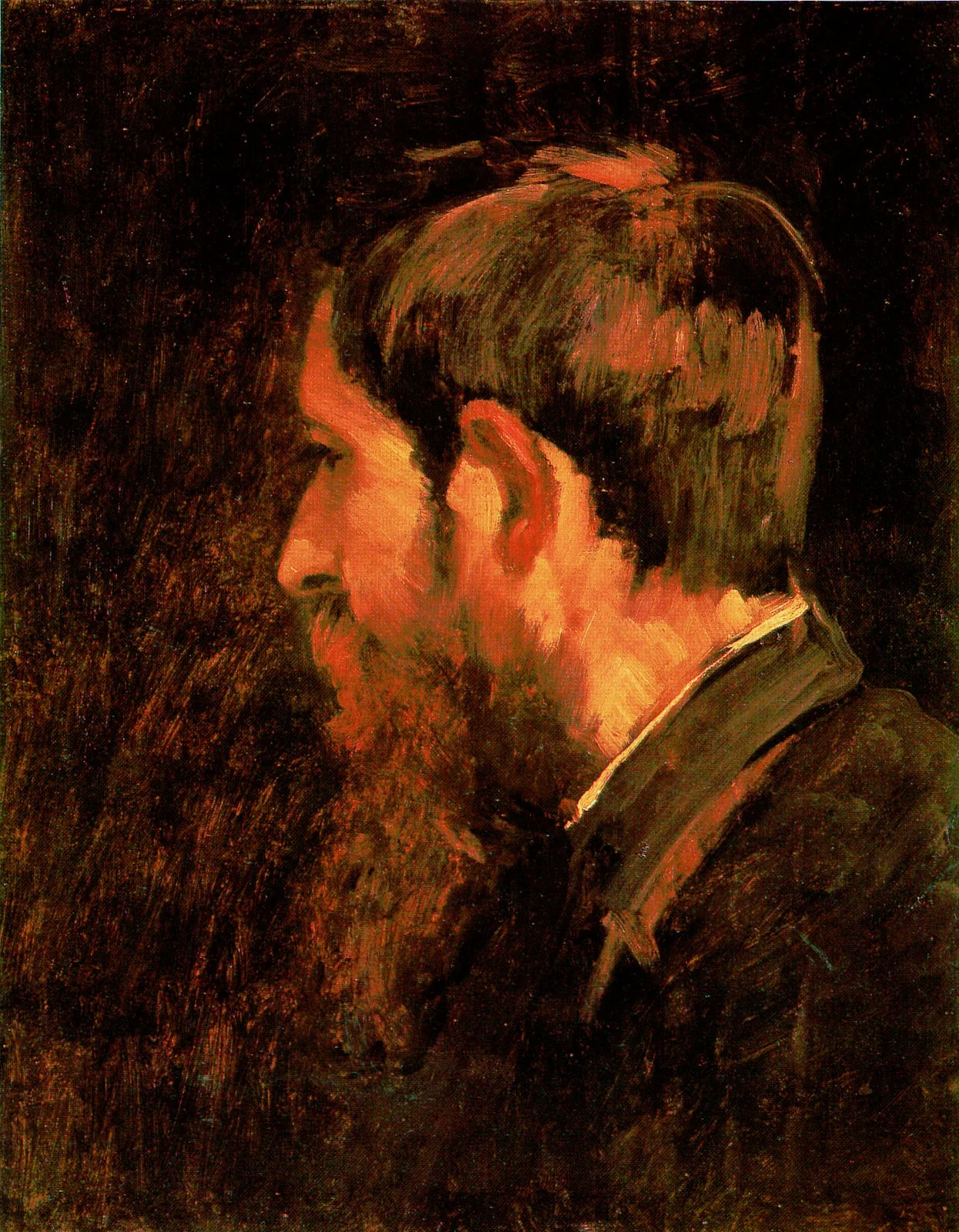 Portrait of László Paál, by Mihály Munkácsy, oil, 1888