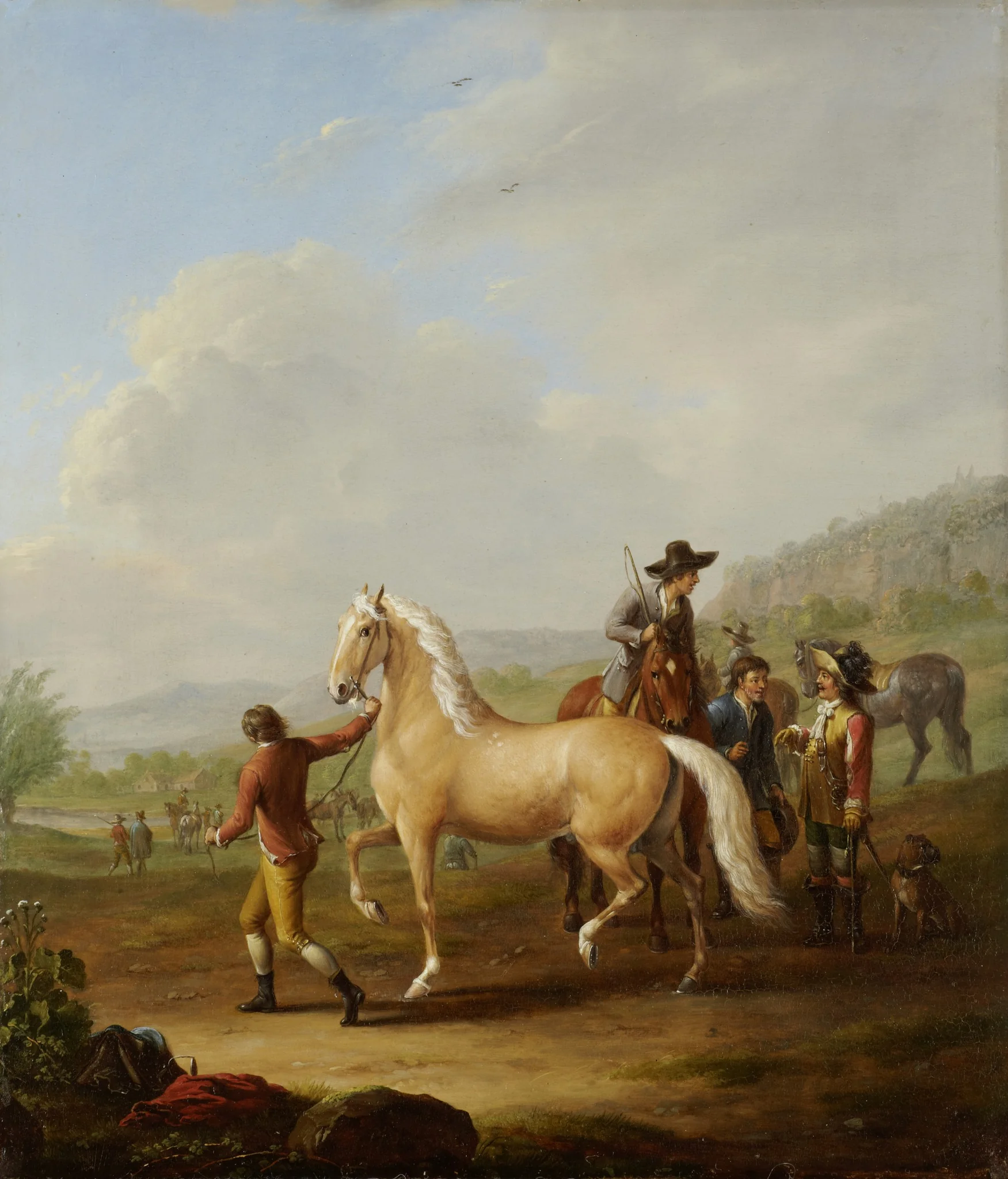 Horse Market, by Johann Georg Pforr, unspecified, 1794