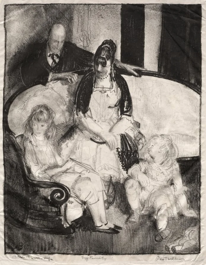 My Family, First Stone, by George Bellows, 1921