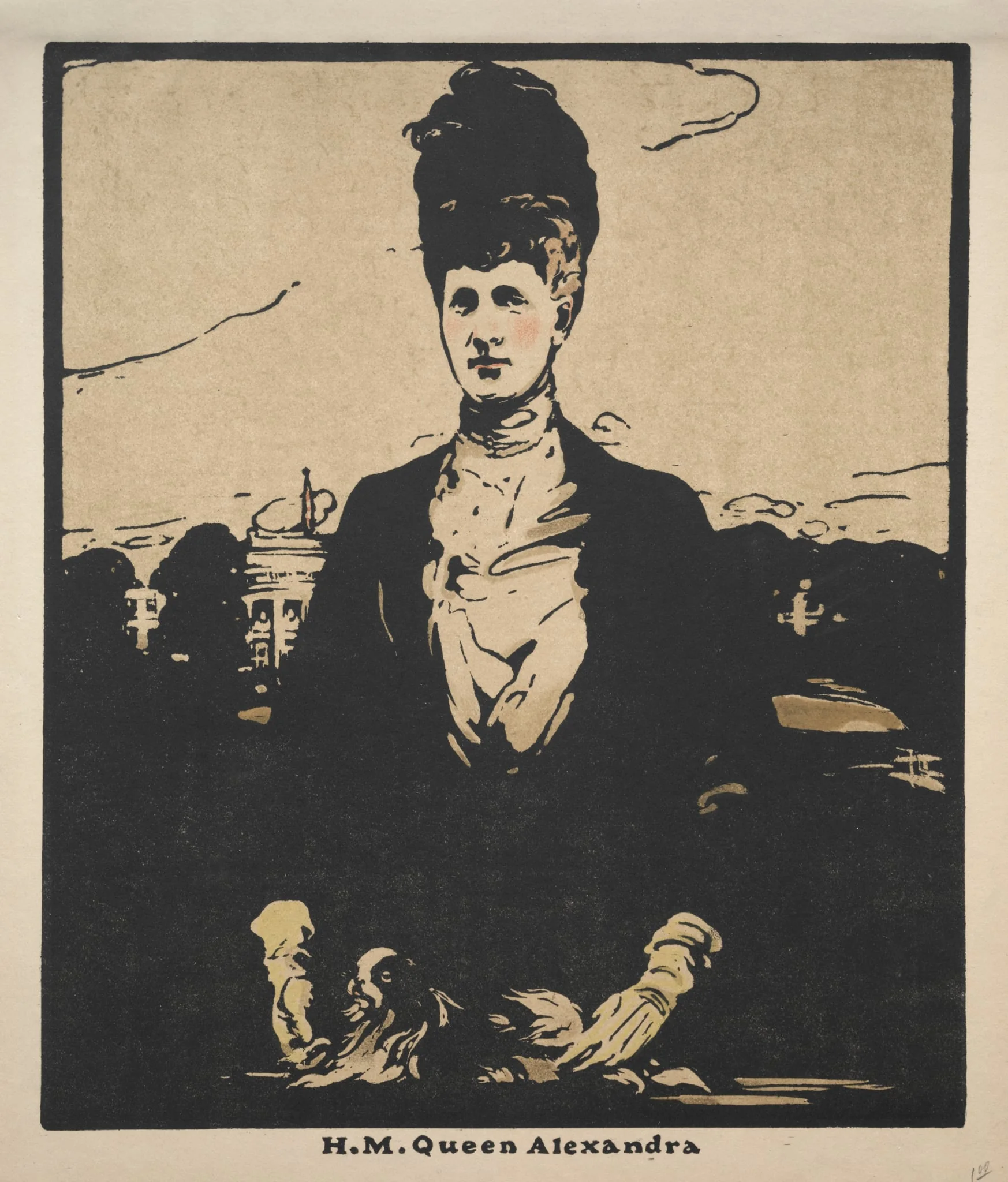 Twelve Portraits (Second Series):  H. M. Queen Alexandra, by William Nicholson, 1902