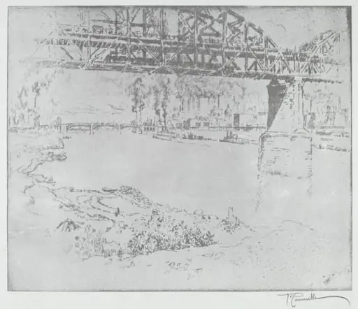 The City Bridge, St. Louis [bottom]