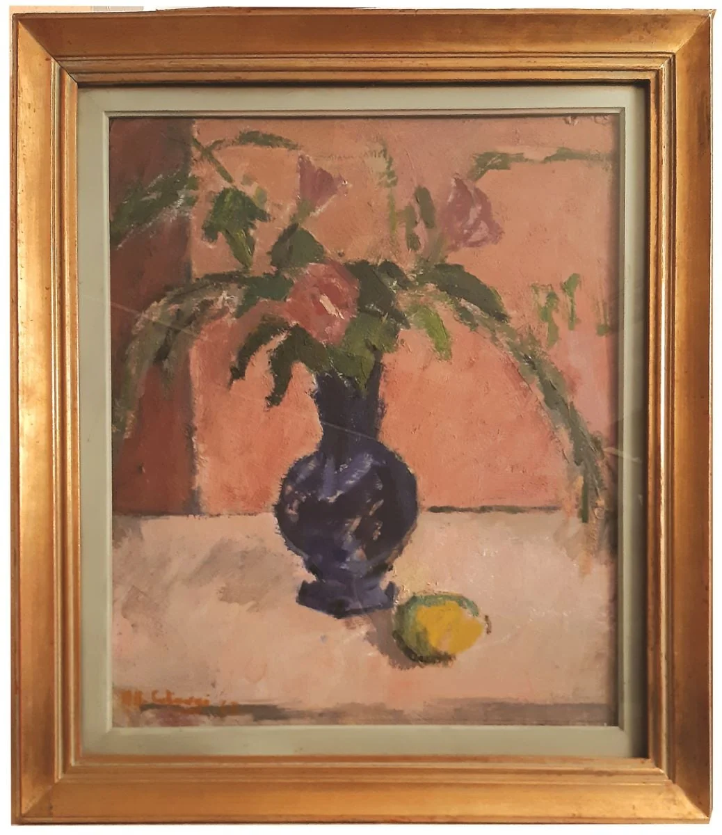 Natură statică cu flori, by Henri Catargi, unspecified, 1967