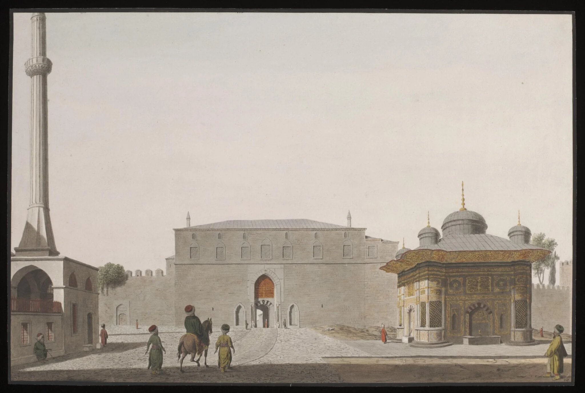 Bab-i-Hümayün (Imperial Gate) to Topkapi Sarayi, with the Fountain of Sultan Ahmet III