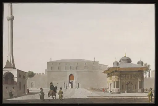 Bab-i-Hümayün (Imperial Gate) to Topkapi Sarayi, with the Fountain of Sultan Ahmet III