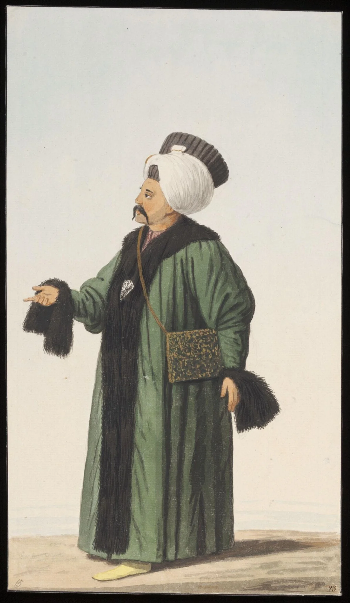 An Ottoman Official, perhaps the Sultan's private secretary,