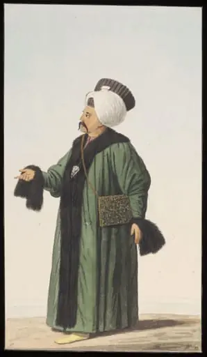 An Ottoman Official, perhaps the Sultan's private secretary,